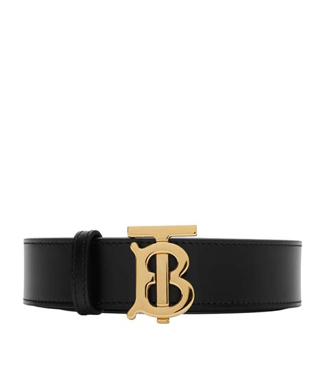 burberry tb monogram belt|Reversible Leather TB Belt in Black/tan .